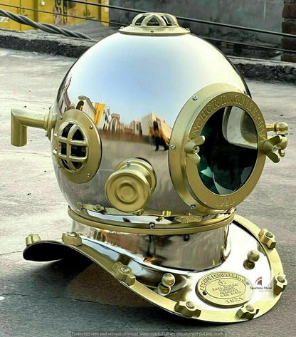 Diving Helmet Vintage Divers Helmet Deep Sea US Navy Mark - collectiblegiftitems