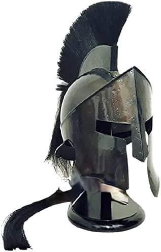 Retro 300 King Leonidas Spartan Helmet -300 Movie Solid Steel Helmet Medieval Gift - collectiblegiftitems