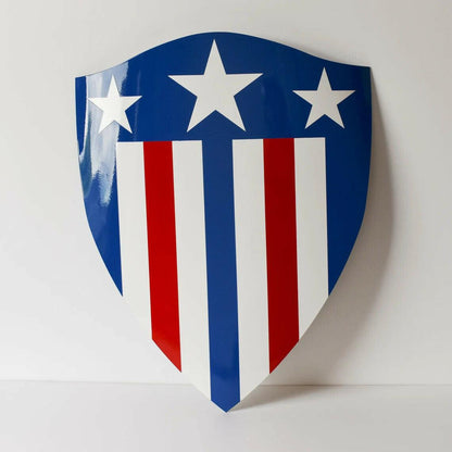 Captain America Heater Shield 24'' Comic Style First Appearance Shield - Metal - collectiblegiftitems