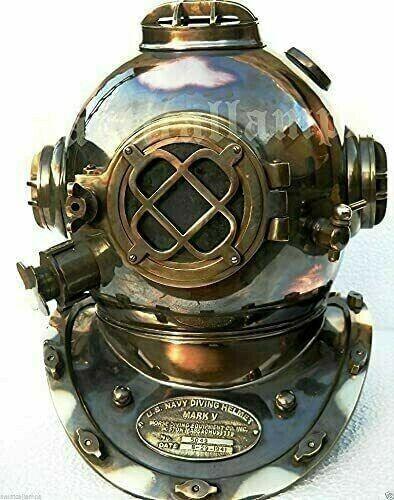 Diving Helmet Antique Full Size Helmet Of The Deep Sea US Navy Mark V - collectiblegiftitems