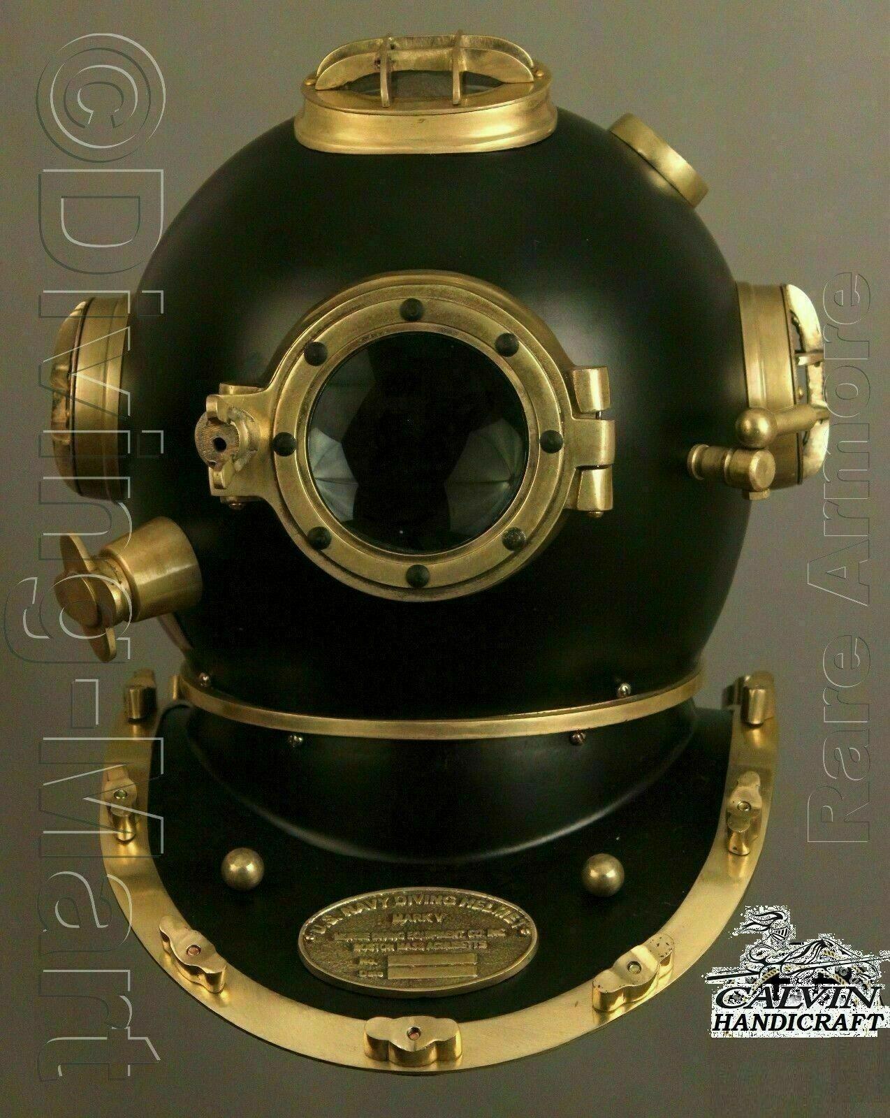 Diving Helmet U.S Navy Mark V Deep Sea Antique Scuba Vintage - collectiblegiftitems