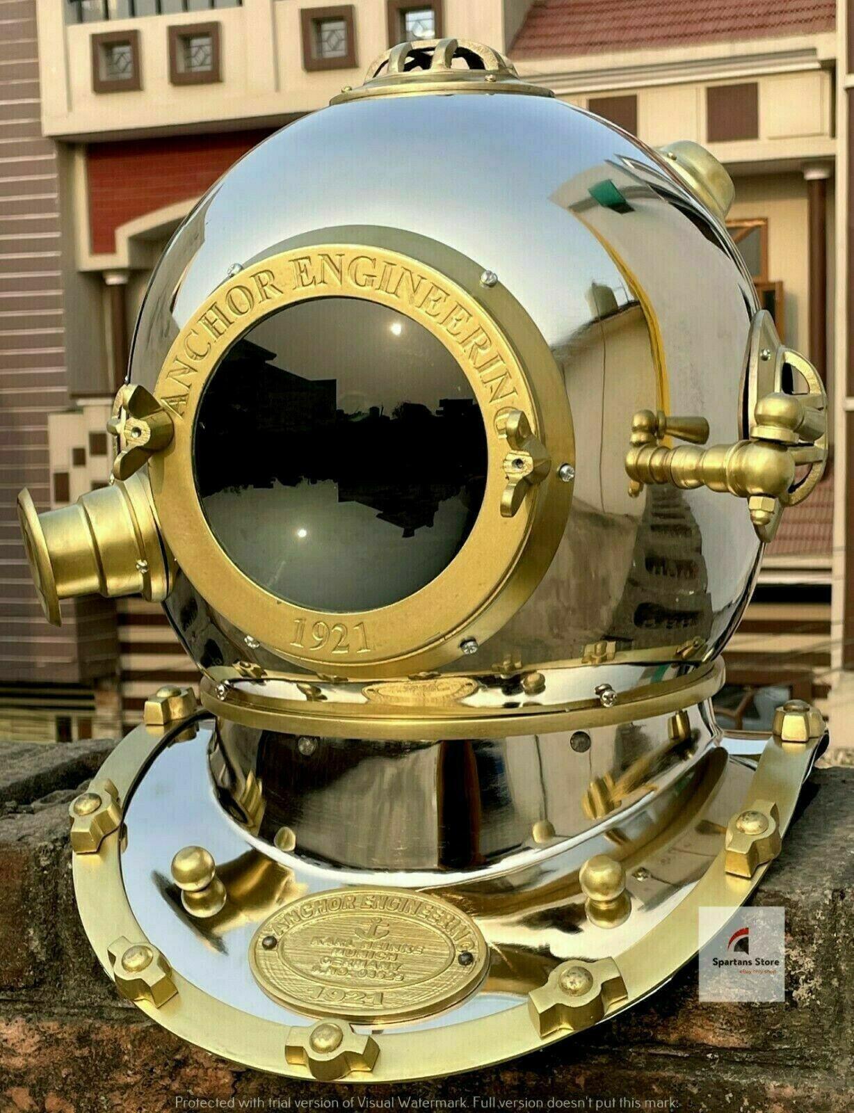 Diving Helmet Vintage Divers Helmet Deep Sea US Navy Mark - collectiblegiftitems