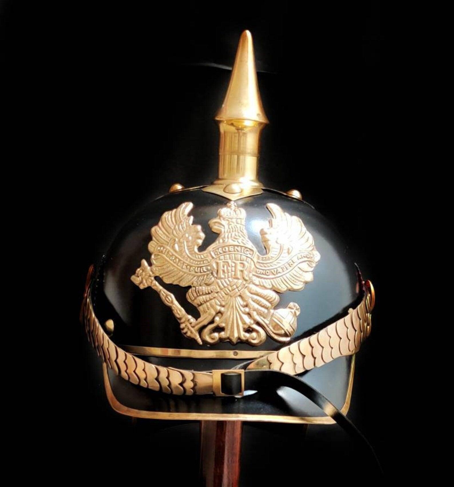 German Pickelhaube Imperial Prussian Helmet - collectiblegiftitems