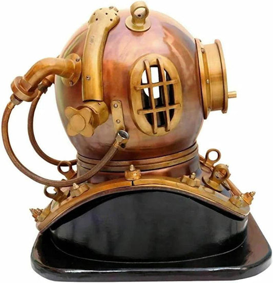 Diving Helmet Vintage Copper Antique Scuba Divers Diving Helmet Morse - collectiblegiftitems