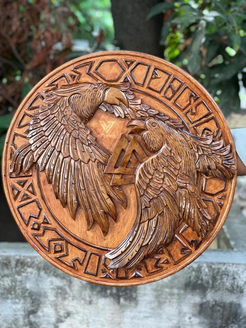 raven viking shield