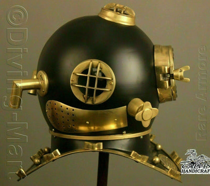 Diving Helmet U.S Navy Mark V Deep Sea Antique Scuba Vintage - collectiblegiftitems