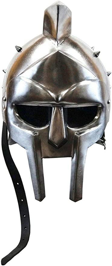 Medieval Gladiator Movie Replica Helmet Warrior Armor Knight Adult Costume - collectiblegiftitems