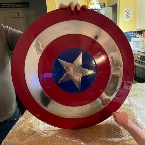 Avengers 22'' Captain America Shield Metal Prop Replica - Screen Accurate 1:1 Scale - collectiblegiftitems