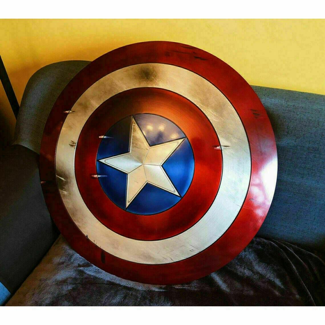 Captain America’s Shield Metal 1:1,MCU Captain America Shield Movie Prop style - collectiblegiftitems