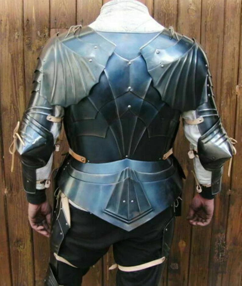 Full Suit Of Armor, Medieval Knight Blackened Steel Gothic Armour - collectiblegiftitems