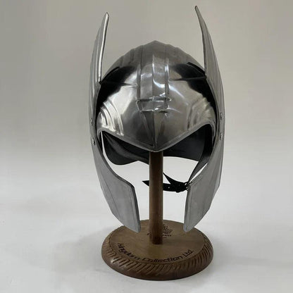 Thor Love and Thunder Movie Helmet 18 Gauge Metal Wing Rotator Thor Helmet with Stand Perfect Gift for Thor Lover - collectiblegiftitems