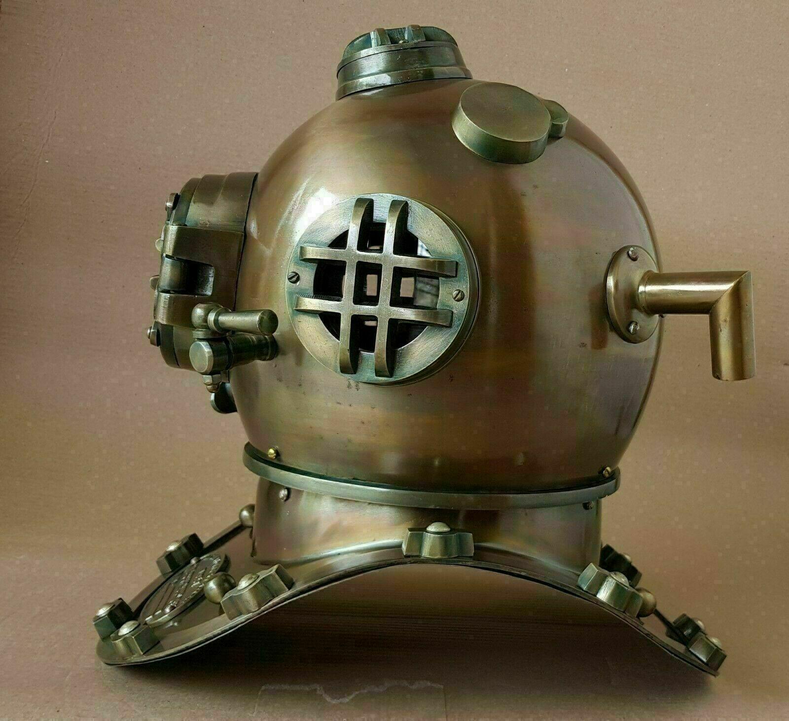 Boston Diving Helmet USA Navy Mark V ~ Morse Deep Marine - collectiblegiftitems