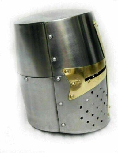 Medieval Knight Crusader Templar Armor Helmet Ambidextrous Reproduction - collectiblegiftitems