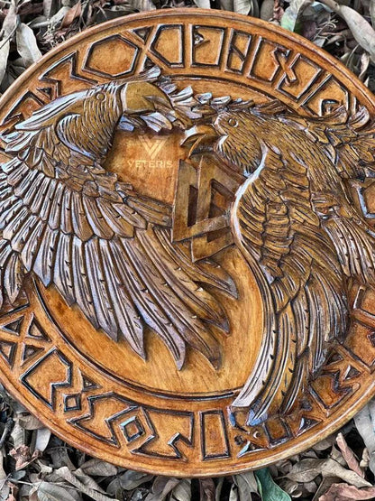 raven viking shield