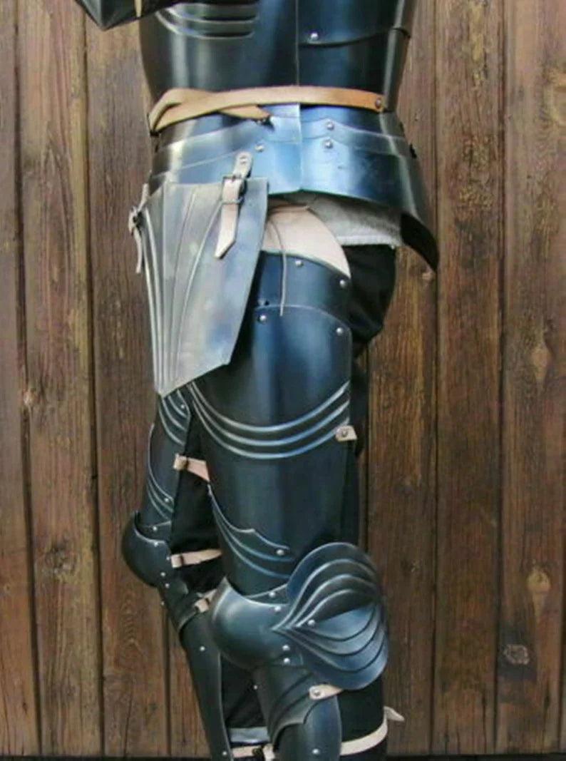 Full Suit Of Armor, Medieval Knight Blackened Steel Gothic Armour - collectiblegiftitems