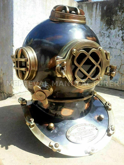 Diving Helmet vintage BOSTON MARK V U.S Navy Deep Sea Divers - collectiblegiftitems