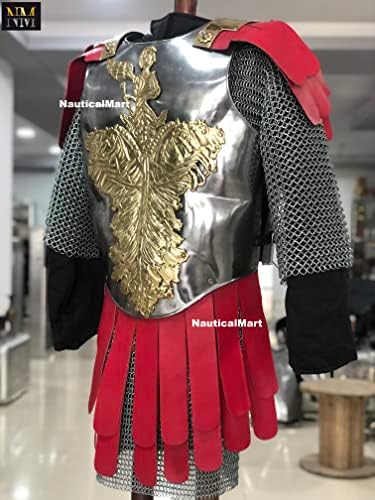 Medieval Roman Muscle Cuirass Armor Knight Breastplate Armor Wearable Halloween Costume - collectiblegiftitems