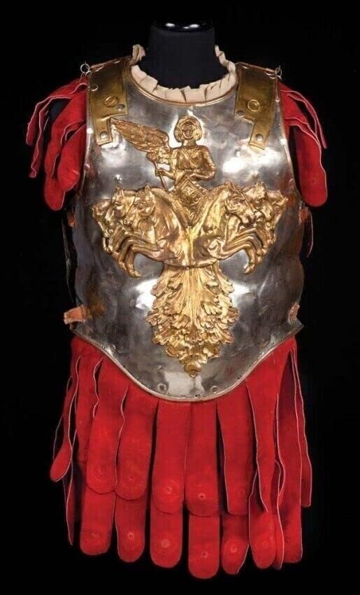 Medieval Roman Muscle Cuirass Armor Knight Breastplate Armor Wearable Halloween Costume - collectiblegiftitems