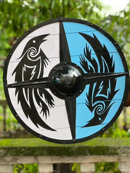 Medieval Larp Warrior Viking Shield Round For Halloween, Costume, Cosplay Armor Templar Battle Ready - collectiblegiftitems