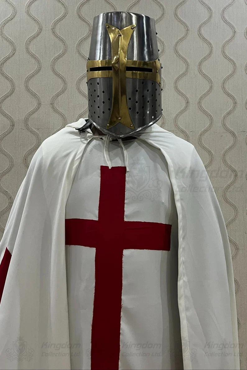 Medieval Templar Knight Costume Christmas Costume Templar Crusader Night Costume Perfect Christmas Costume - collectiblegiftitems