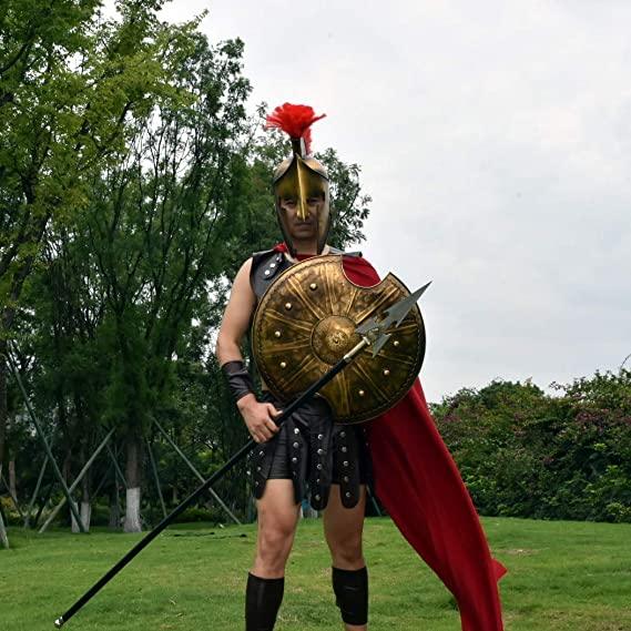 Antique Troy Trojan War Shield Ancient Greek Shield Handcrafted 24'' - collectiblegiftitems