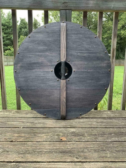 Medieval Shield King Björn Ironside Battle Worn Viking Shield, 24"