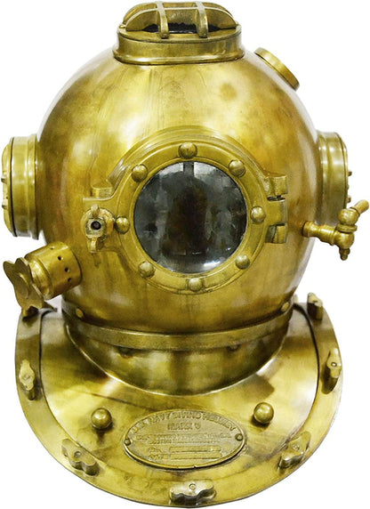 Vintage 18" Diving Helmet Maritime 1921 Anchor Engineering Deep SCA Antique Scuba Divers Helmet