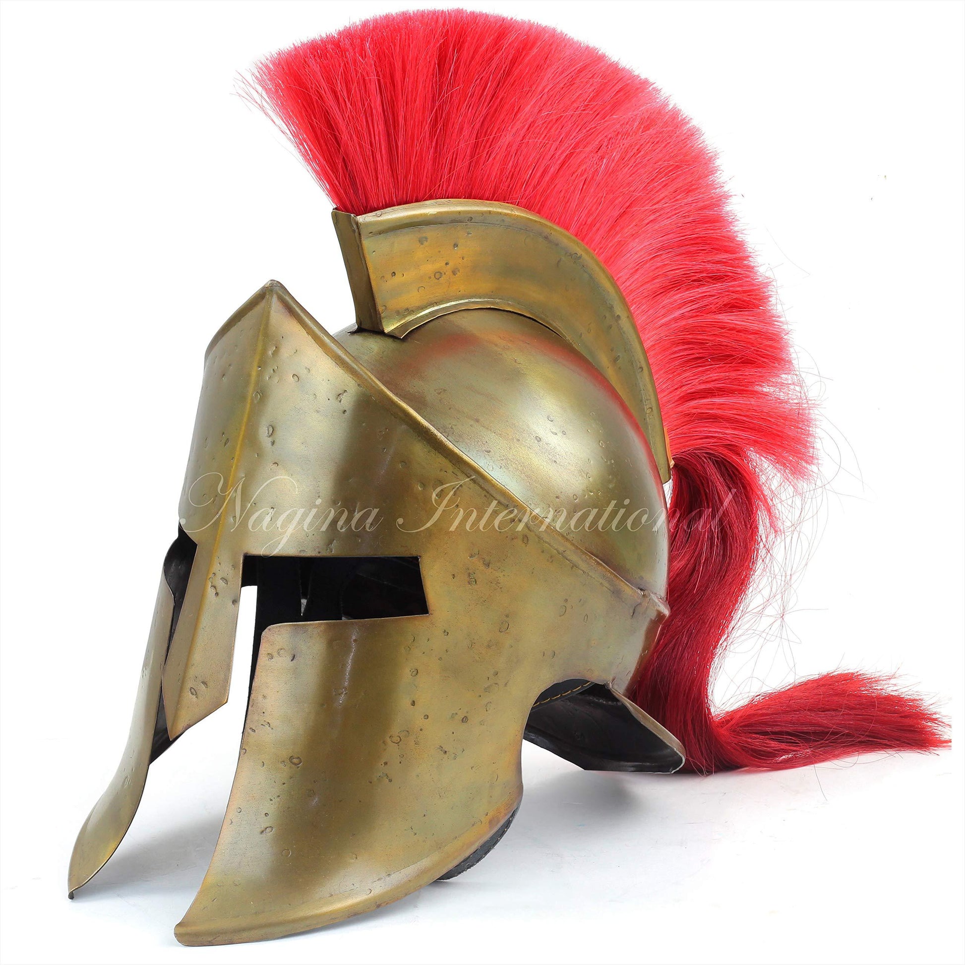 Medieval Armour King Leonidas Greek Spartan Roman Helmet Spartan Legions Helmet Men's Spartan Warrior Headwear Costume Accessories 300 Movie Authentic Replica Helmet - collectiblegiftitems