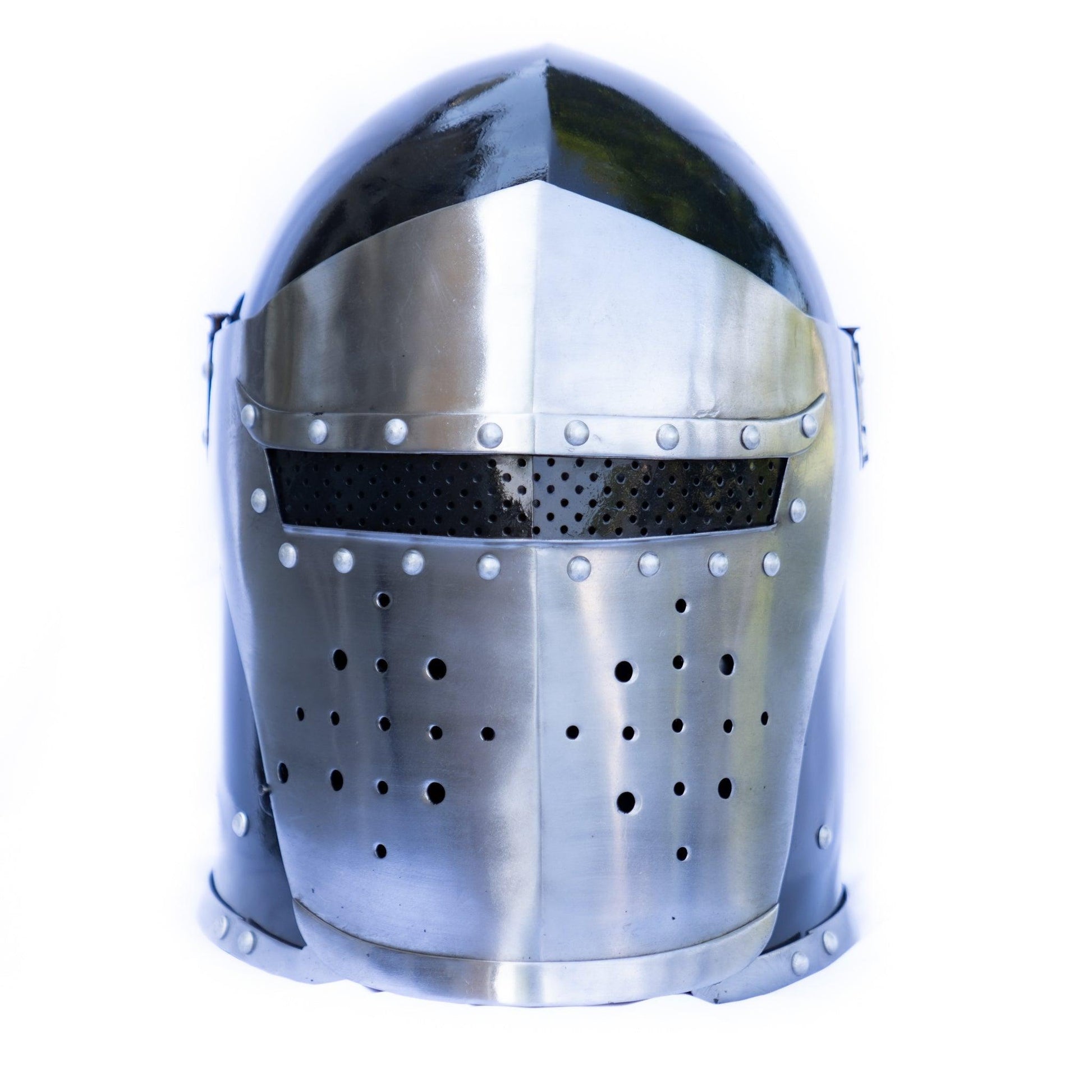 Great Helm Helmet- Crusader Helmet - collectiblegiftitems