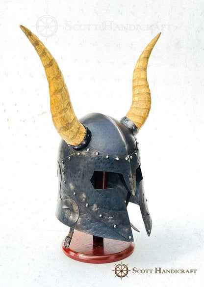 Skyrim Helm of Yngol Horned Helmet,16-gauge Solid Steel Halloween Costume/Cosplay - collectiblegiftitems