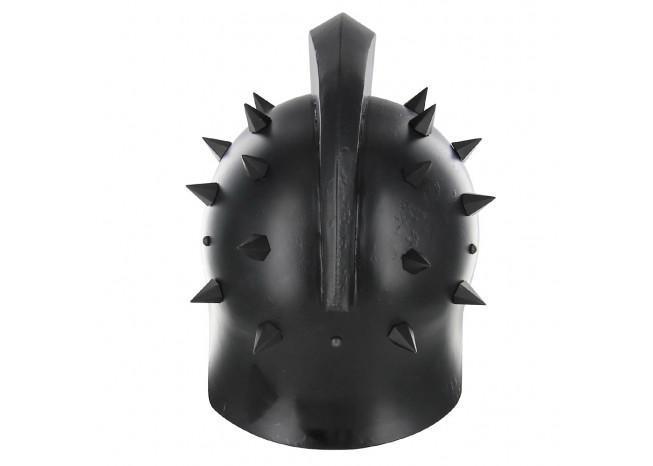 Maximus Roman Gladiator Blackened 18g Helmet - collectiblegiftitems