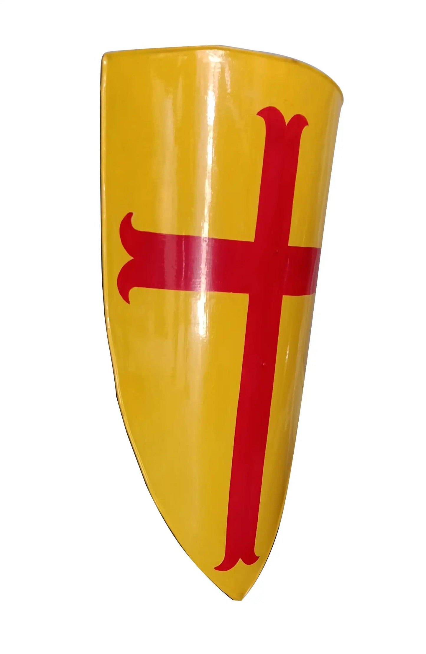 Medieval Red Cross Crusader Yellow Templar Knight Shield - collectiblegiftitems