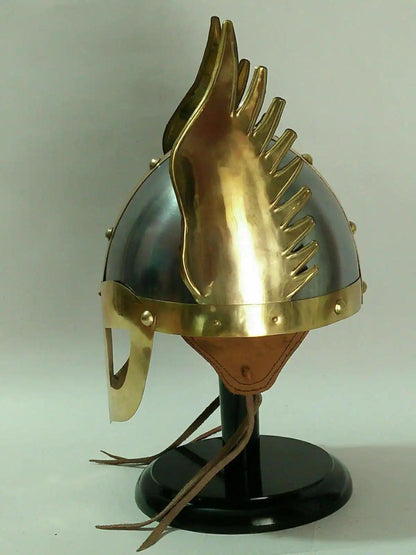 Norman King Winged Medieval Armor Helmet - collectiblegiftitems