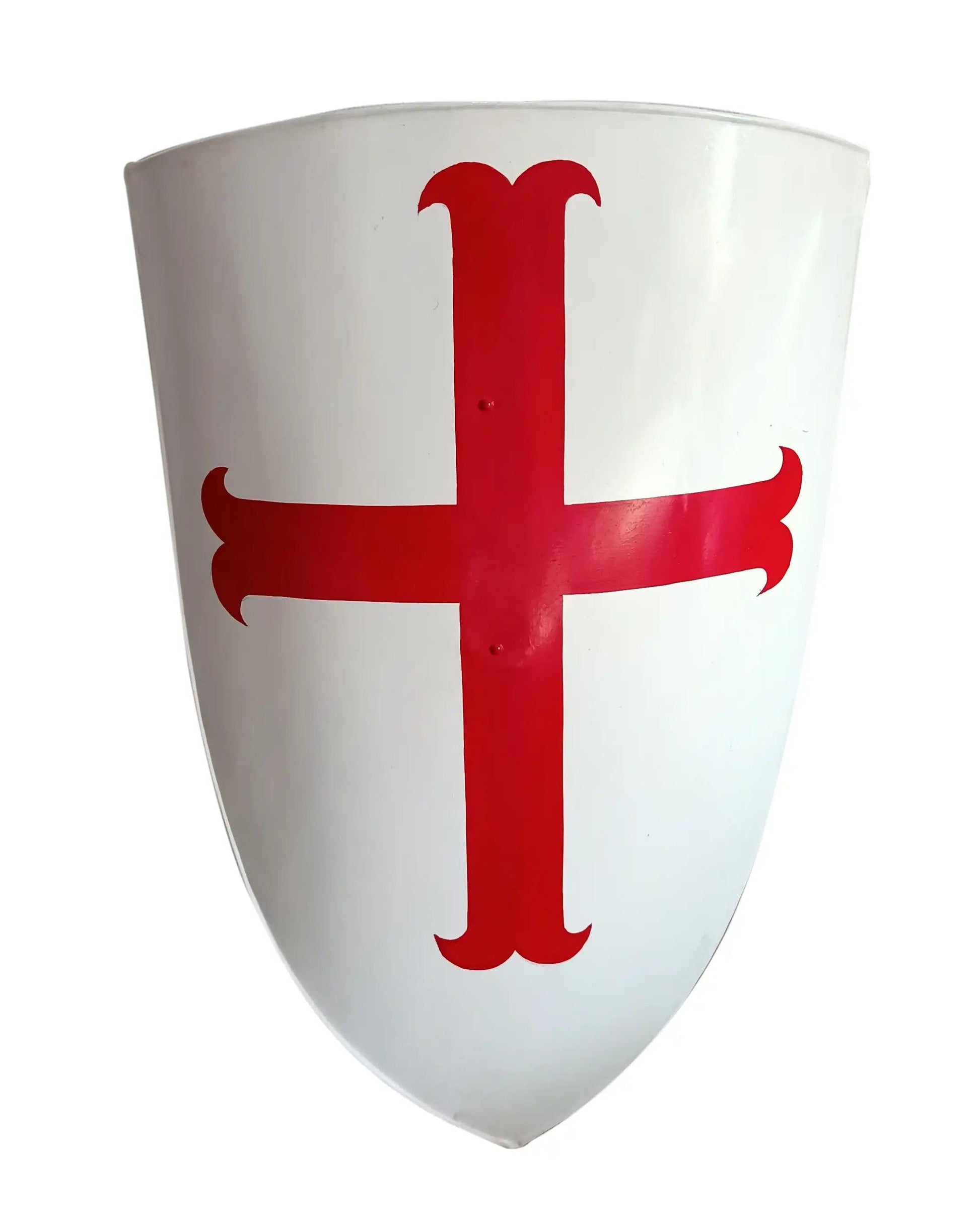 Medieval Templar Knight Red Cross Armor Shield - collectiblegiftitems