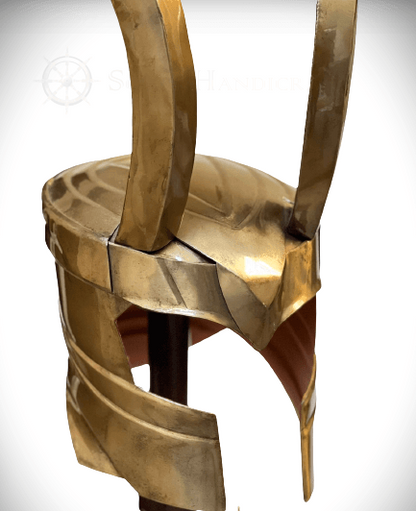 Loki Helmet -18 Gauge Steel, Antique Finish - collectiblegiftitems