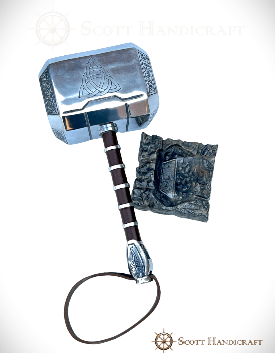 GOD OF THUNDER - INSCRIBED HAMMER - collectiblegiftitems