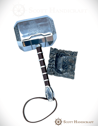 GOD OF THUNDER - INSCRIBED HAMMER - collectiblegiftitems