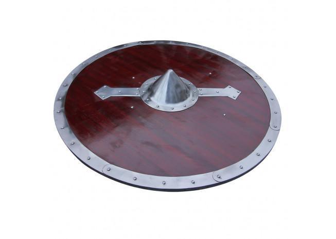 Handcrafted Viking Legacy Battle Shield - collectiblegiftitems