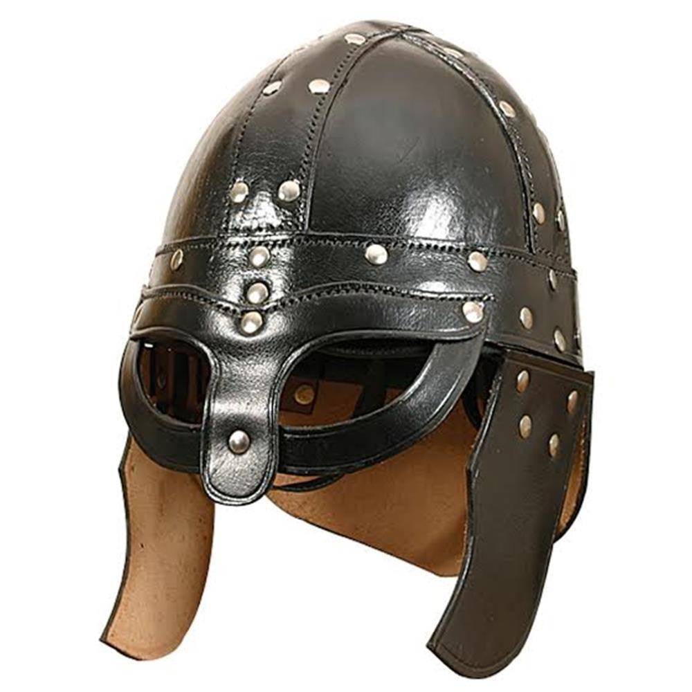 Leather Viking Helmet - collectiblegiftitems