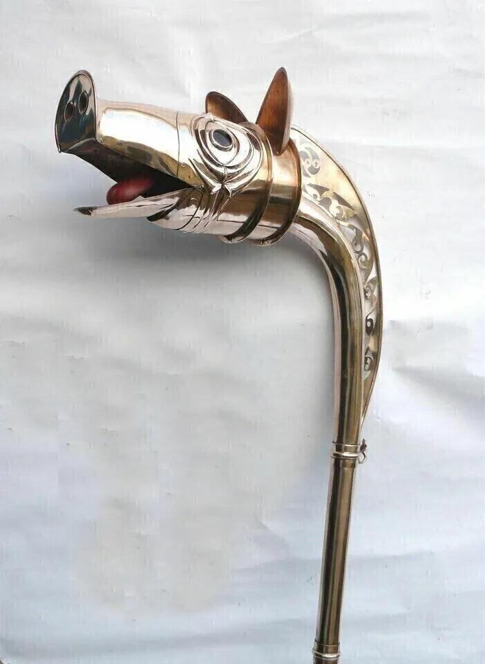 Carnyx of Tintignac Medieval deskford Trumpet Celtic Carnyx War Horn 2 Fully Playable - collectiblegiftitems