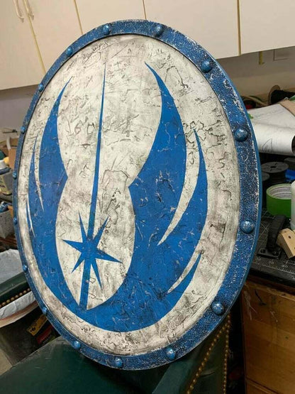 Jedi Order Battle-Scarred Star Wars Smooth Viking Shield, 22"