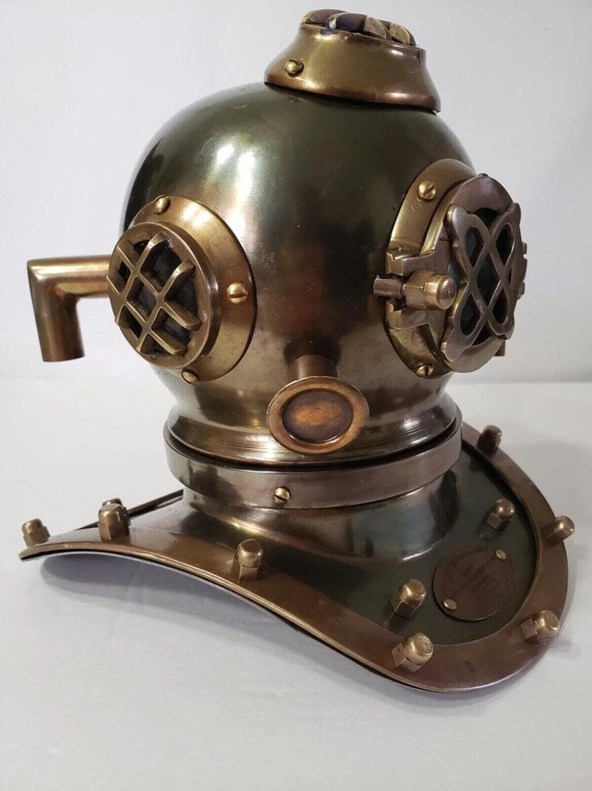 Small Diving Helmet Mark V Navy Iron Scuba helmet Deep Sea Divers Helmet Mini 6'' - collectiblegiftitems