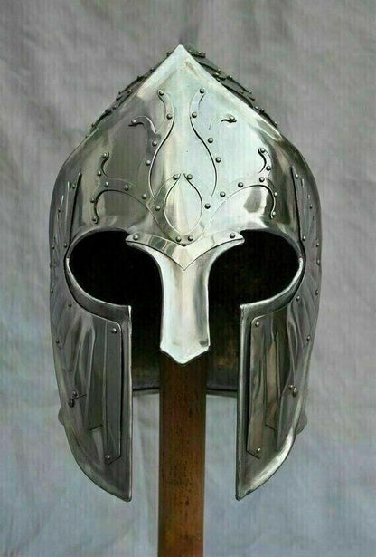 Medieval Helmet Armor Lotr Gondor Helmet LARP SCA Steel Collectible Viking helmet Decor - collectiblegiftitems