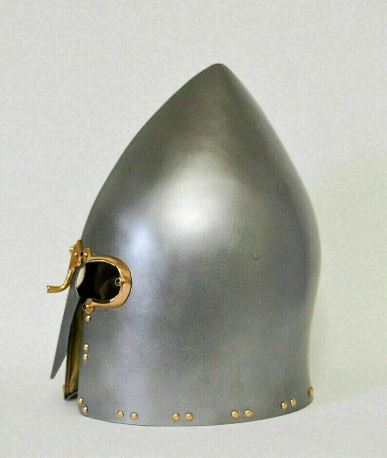 Armour 16GA Steel Medieval Lough Henney Viking Helmet Museum Decorative Handmade - collectiblegiftitems