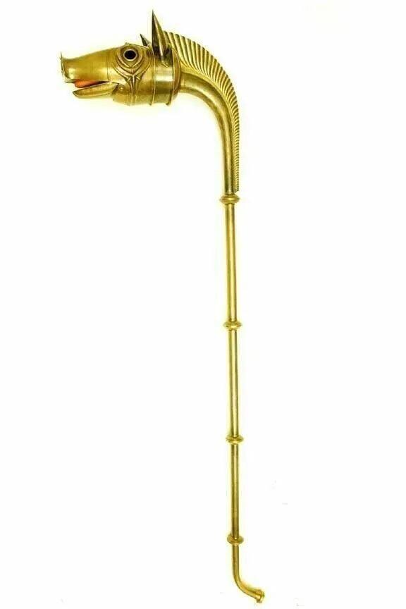 Carnyx Deskford Playable Trumpet Celtic War Horn Iron Age Trumpet Brass Carynx - collectiblegiftitems