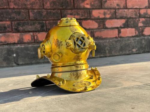 7'' Diving Divers Helmet U.S Navy Mark V Deep Sea Antique Scuba Vintage Gift - collectiblegiftitems