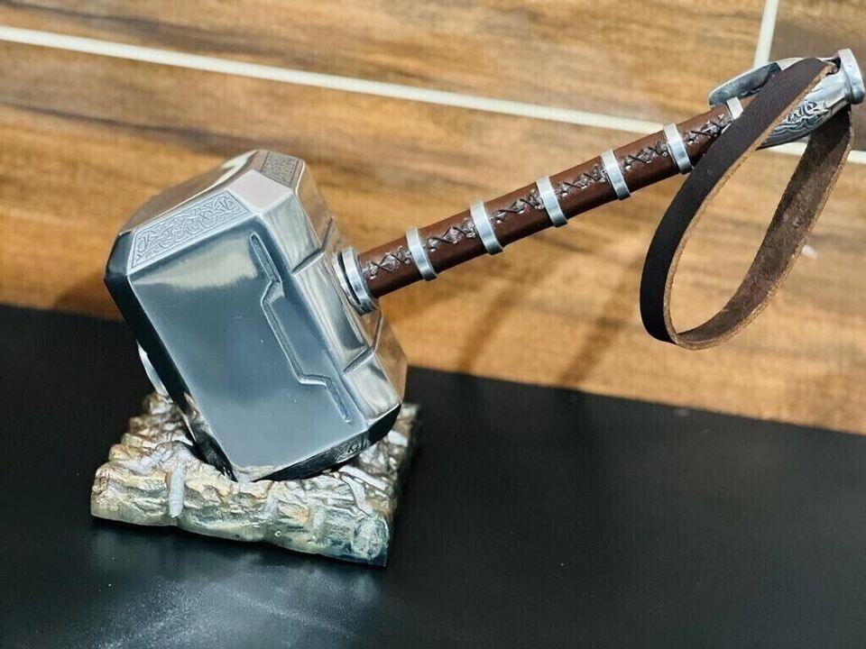 Thor Hammer Mjolnir Prop Replica 1:1 Solid Power Authentic Avengers Perfect for Gift, Collectors, Halloween, and Cosplay - collectiblegiftitems