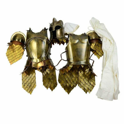 Medieval King'sGuard Lannister Half Body Armor Suit Game of Throne Armor Suit Costume - collectiblegiftitems