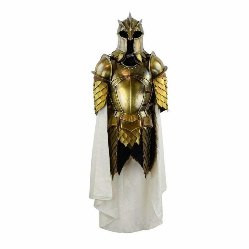 Medieval King'sGuard Lannister Half Body Armor Suit Game of Throne Armor Suit Costume - collectiblegiftitems